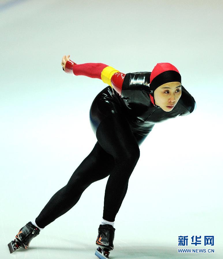 （体育）（1）速度滑冰――赵欣获得全国冠军赛女子全能冠军
