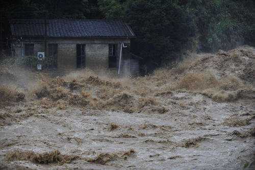 南平西芹镇爆发山洪 图片来源:东南快报