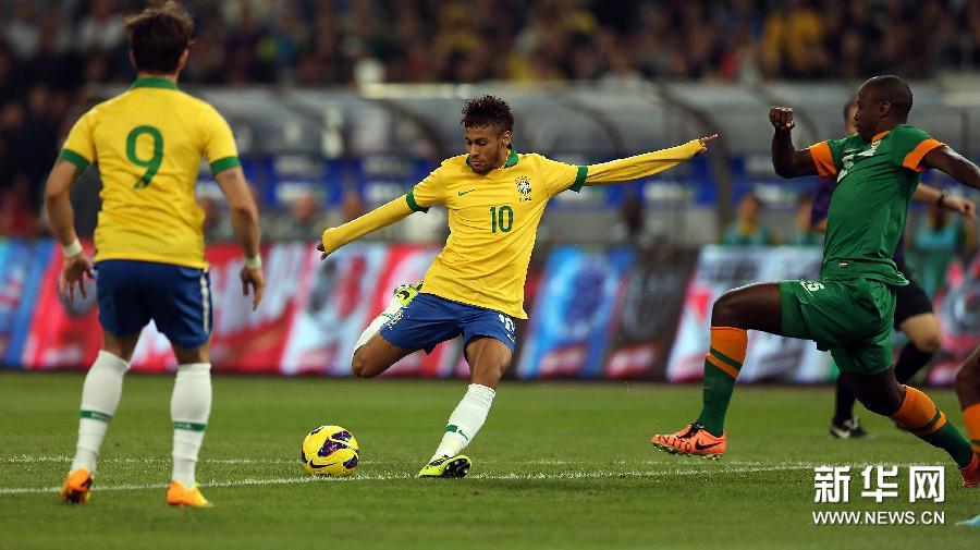 (体育)(3)足球——友谊赛:巴西男足对阵赞比亚男足 (体育)(3)足球——友谊赛:巴西男足对阵赞比亚男足