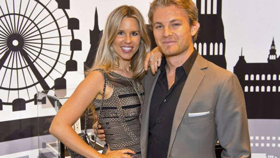 罗斯伯格与女友薇薇安 罗斯伯格与女友薇薇安