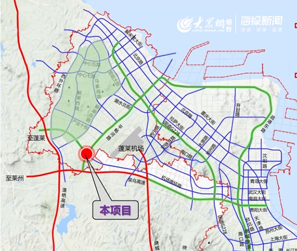 烟台开发区规划建机场南外环立交 满足快速通达需求